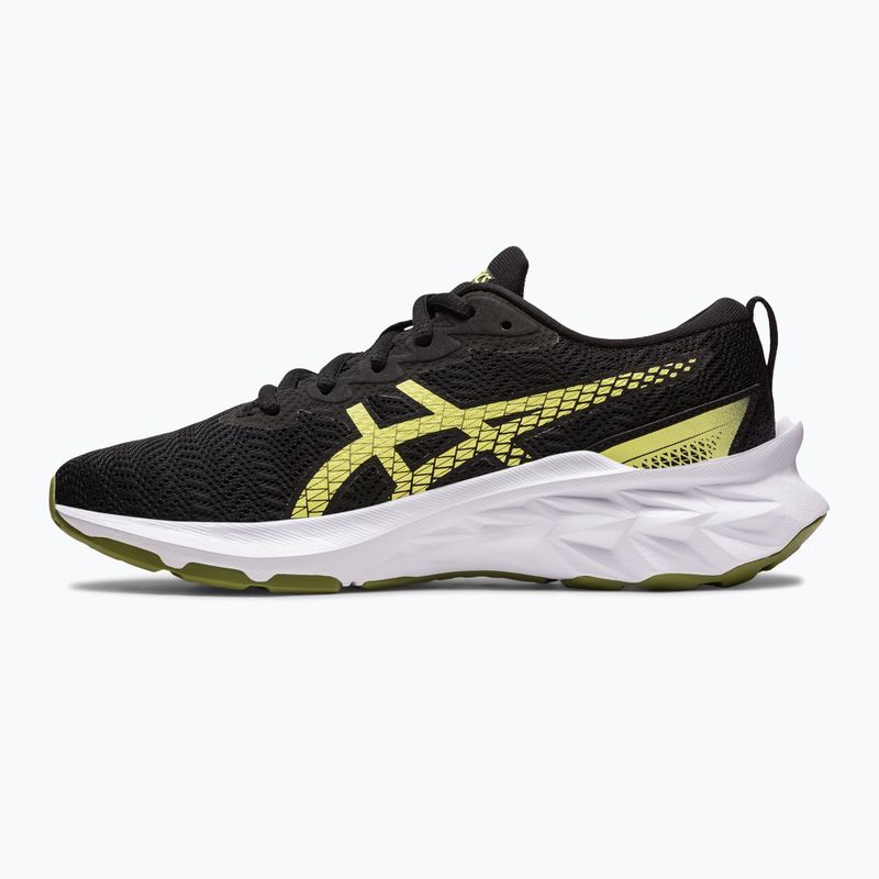 Gyerek futócipő ASICS Novablast 2 GS black/glow yellow 10