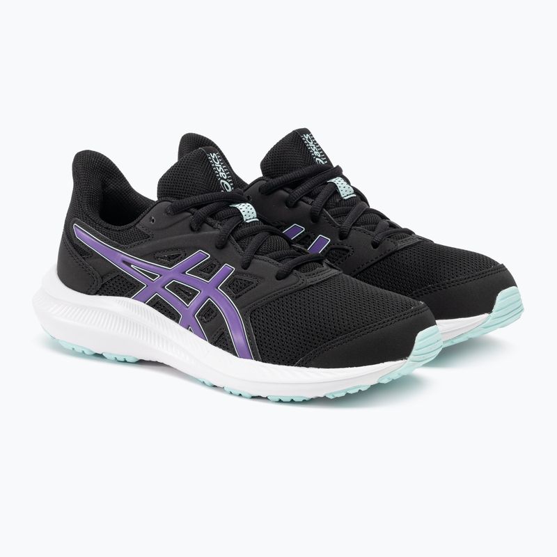 gyermek futócipő ASICS Jolt 4 GS black/cyber grape 5