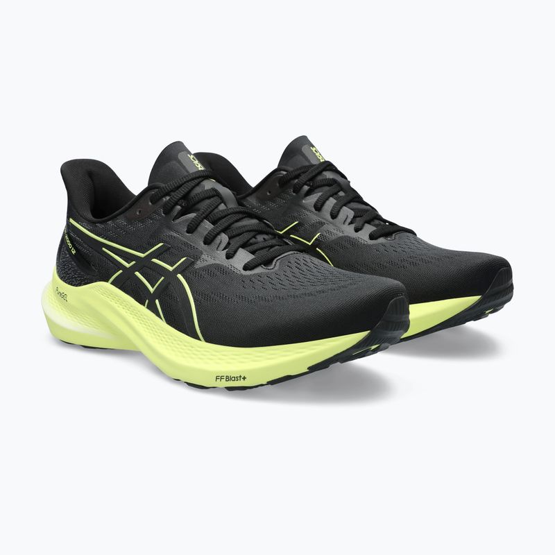 ASICS GT-2000 12 fekete/világossárga férfi futócipő 7