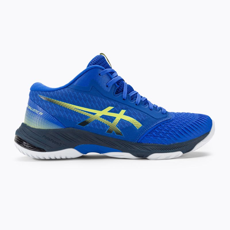 ASICS Netburner Ballistic FF MT 3 férfi röplabda cipő illúzió kék / sárga izzó 2