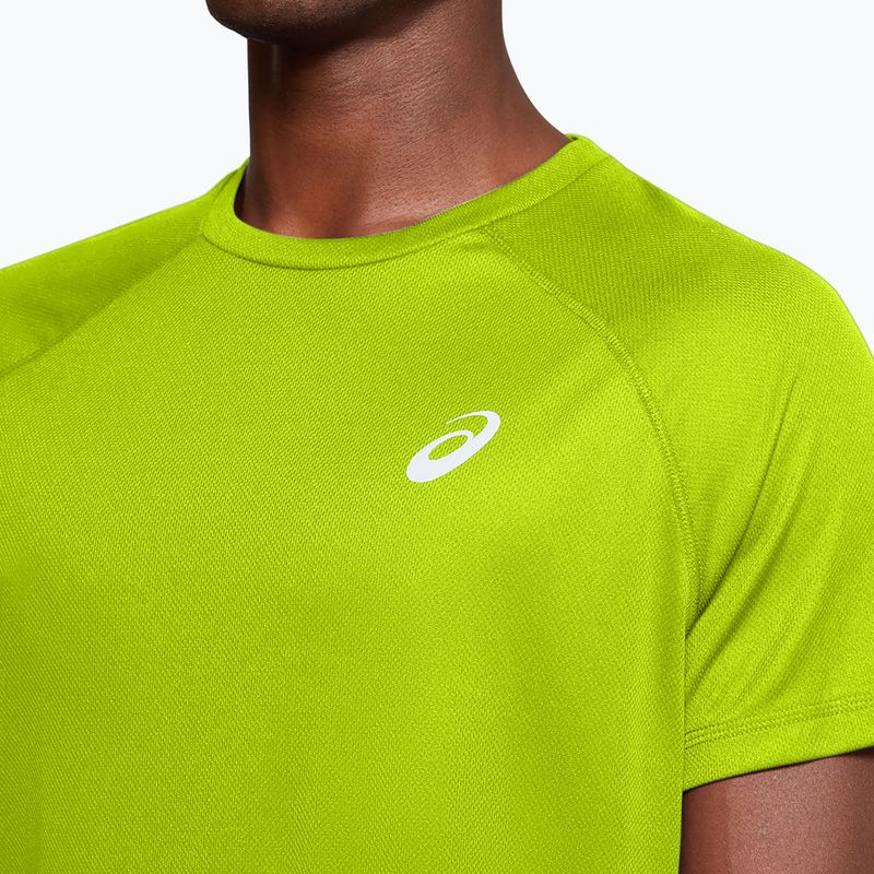 Férfi ASICS Sport Run Top lime zest futópóló 3
