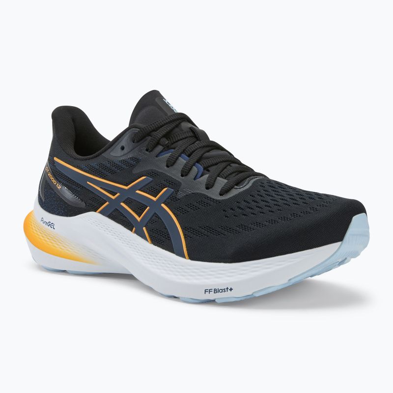 ASICS GT-2000 12 fekete/sárga férfi futócipő