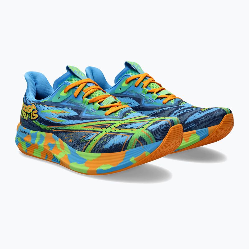 Férfi futócipő ASICS Noosa Tri 15 waterscape/electric lime 10