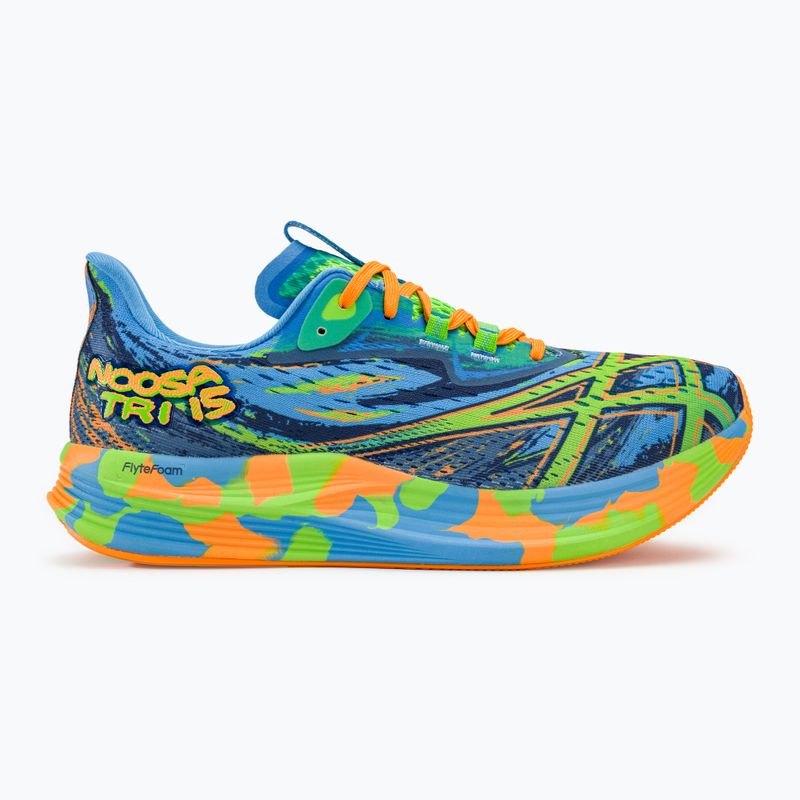 Férfi futócipő ASICS Noosa Tri 15 waterscape/electric lime 2