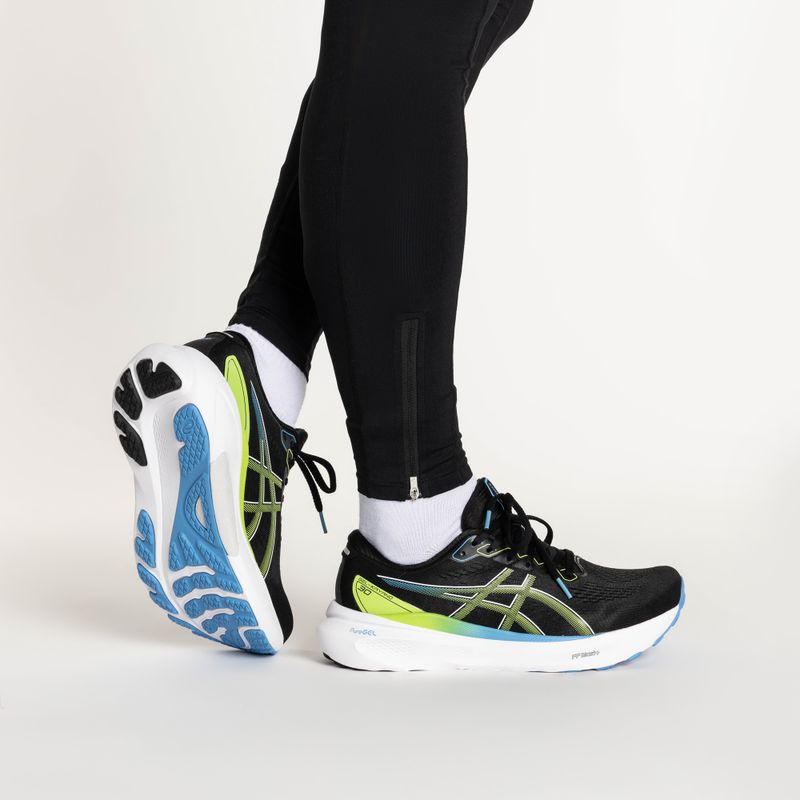 Férfi futócipő ASICS Gel-Kayano 30 black/electric lime 2