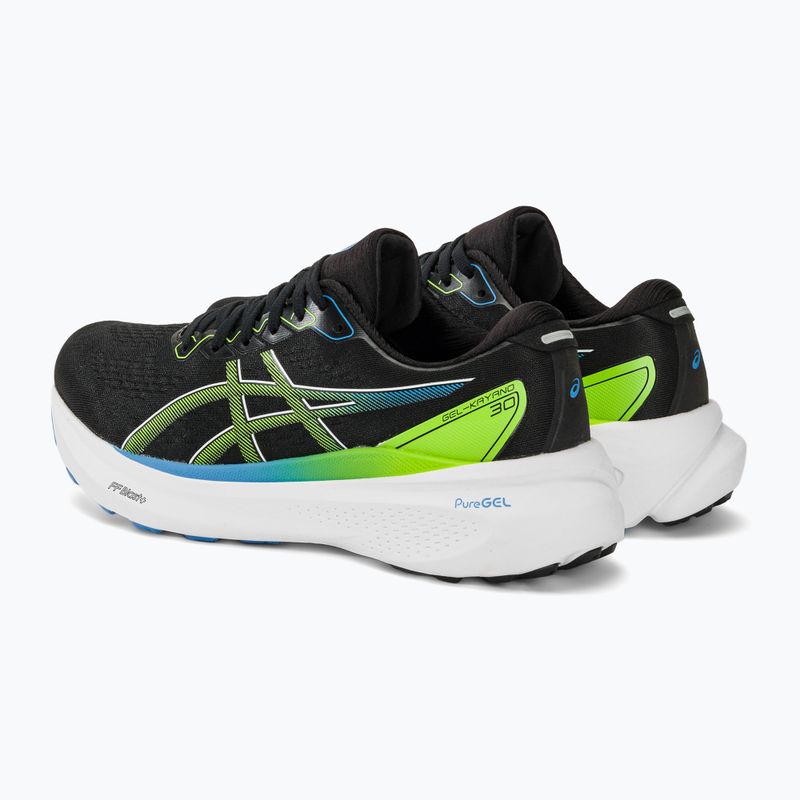 Férfi futócipő ASICS Gel-Kayano 30 black/electric lime 4