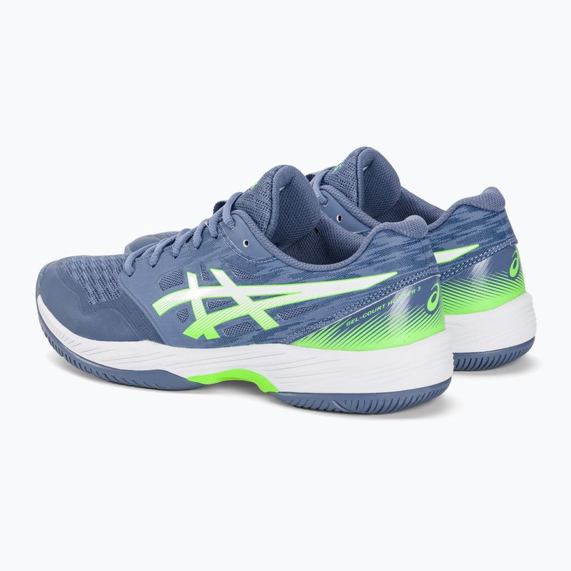 ASICS férfi squash cipő Gel-Court Hunter 3 denim kék/lime burst 3