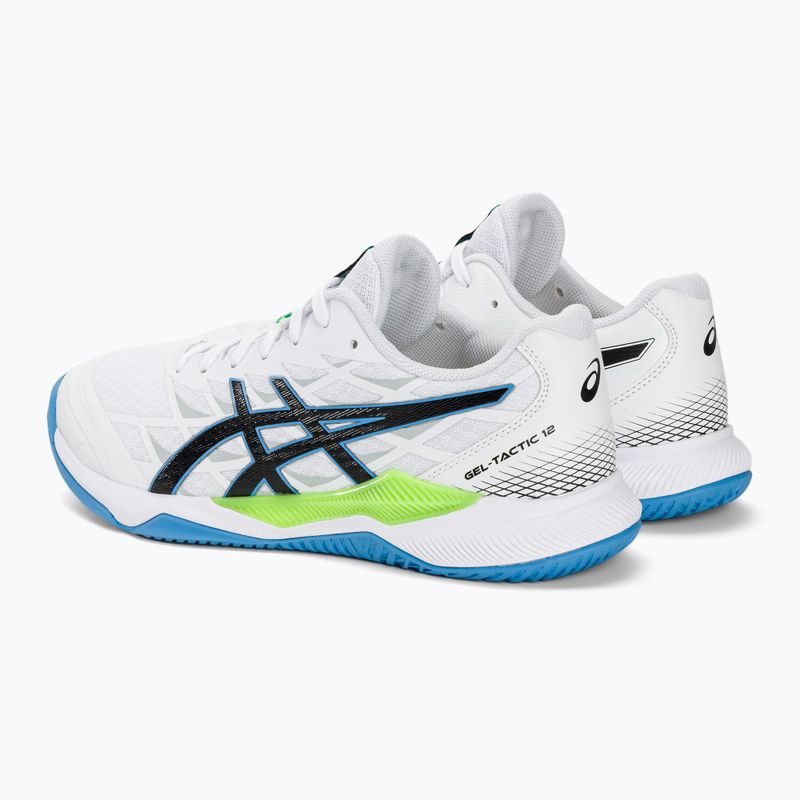 ASICS Gel-Tactic 12 férfi kézilabda cipő fehér/lime burst 3