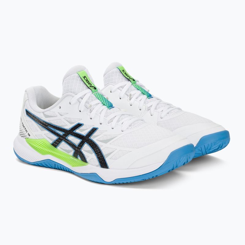 ASICS Gel-Tactic 12 férfi kézilabda cipő fehér/lime burst 4