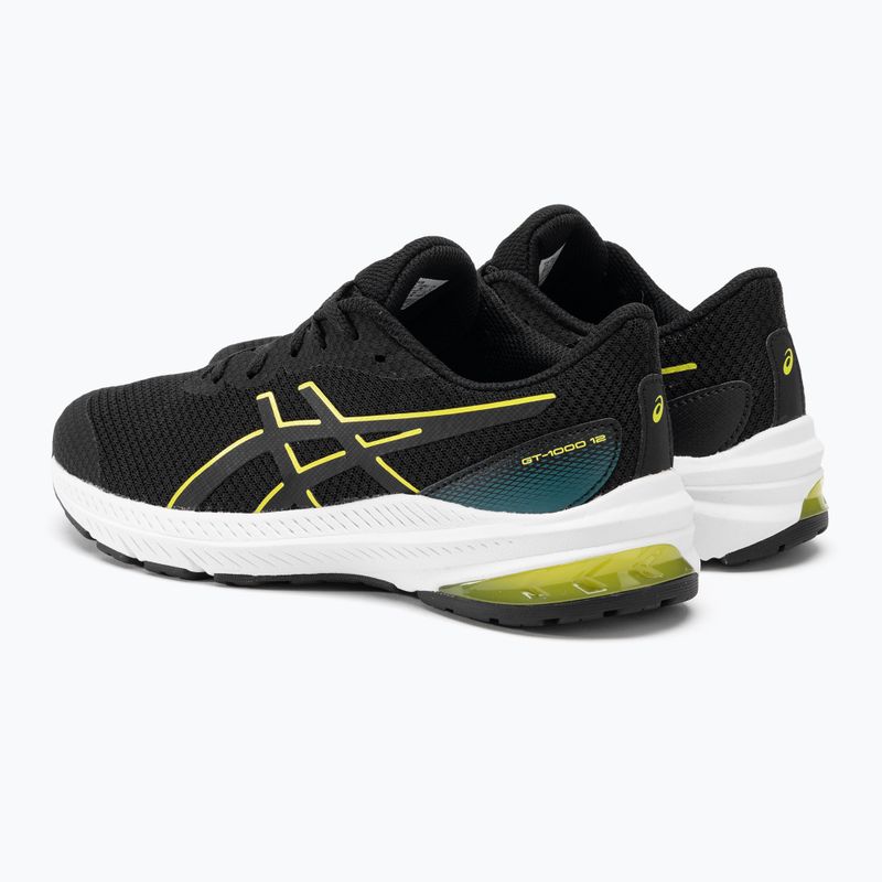 gyermek futócipő ASICS GT-1000 12 GS black/bright yellow 3