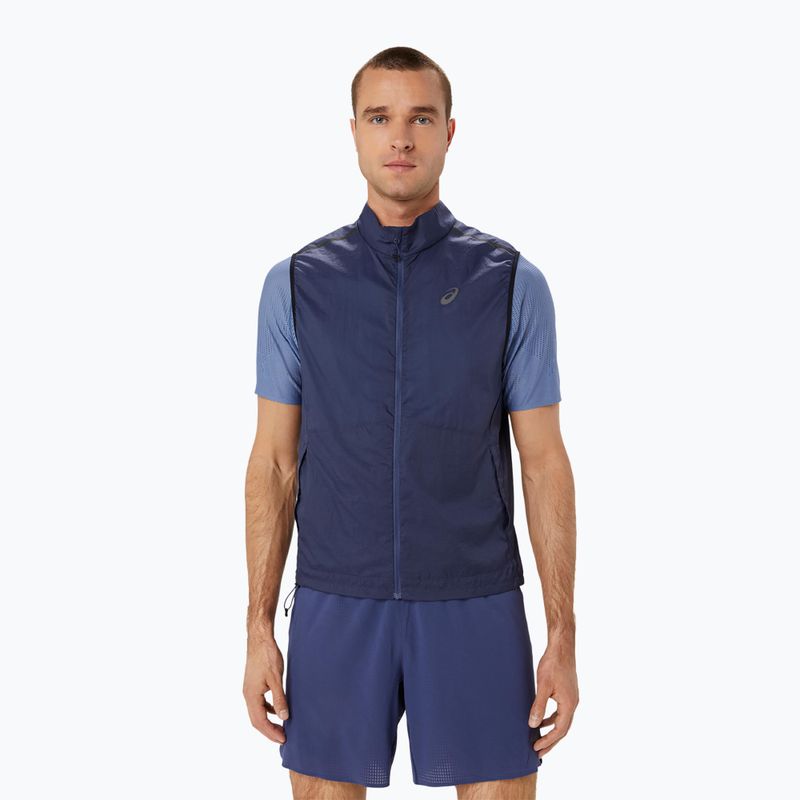 Férfi ujjatlan ASICS Metarun Packable Gilet thunder blue