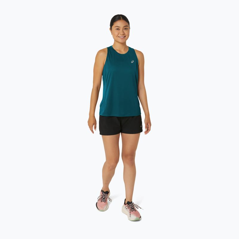 Női ASICS Core futófelső Tank rich teal 2