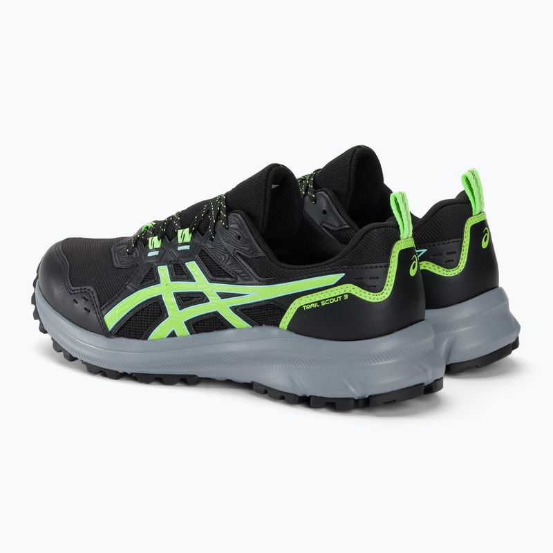 Férfi futócipő ASICS Trail Scout 3 black/illuminate green 4