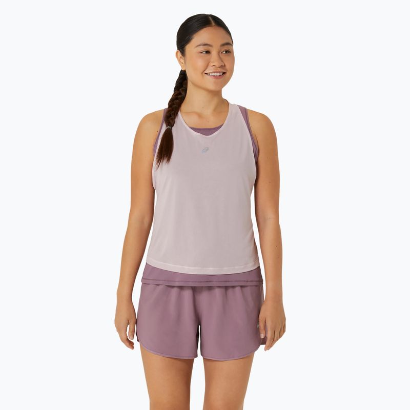 Női ASICS Nagino Run Tank futófelső vízválasztó rózsaszín/poros lila