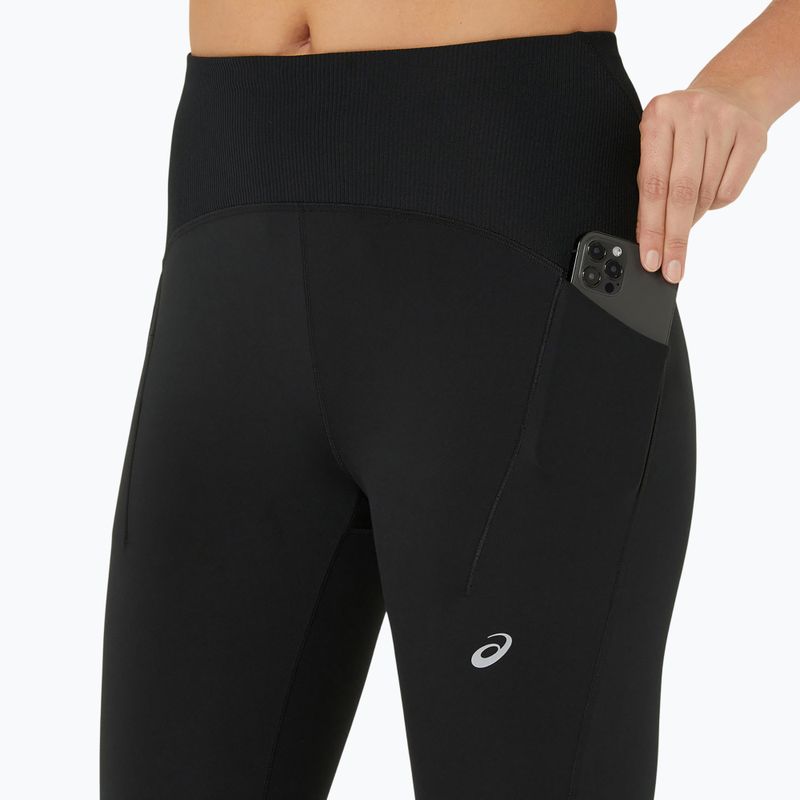 Női futó leggings ASICS Road Winter High Waist teljesítmény fekete 5