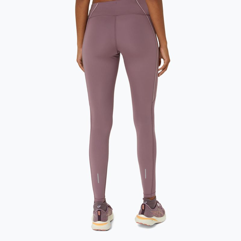 ASICS női futó leggings Icon poros lila / fakó narancssárga 3