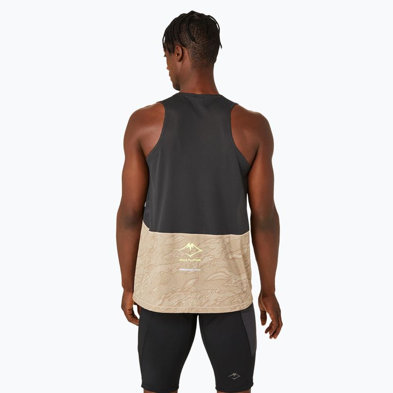 ASICS férfi futó felső Fujitrail Singlet Singlet bors 3