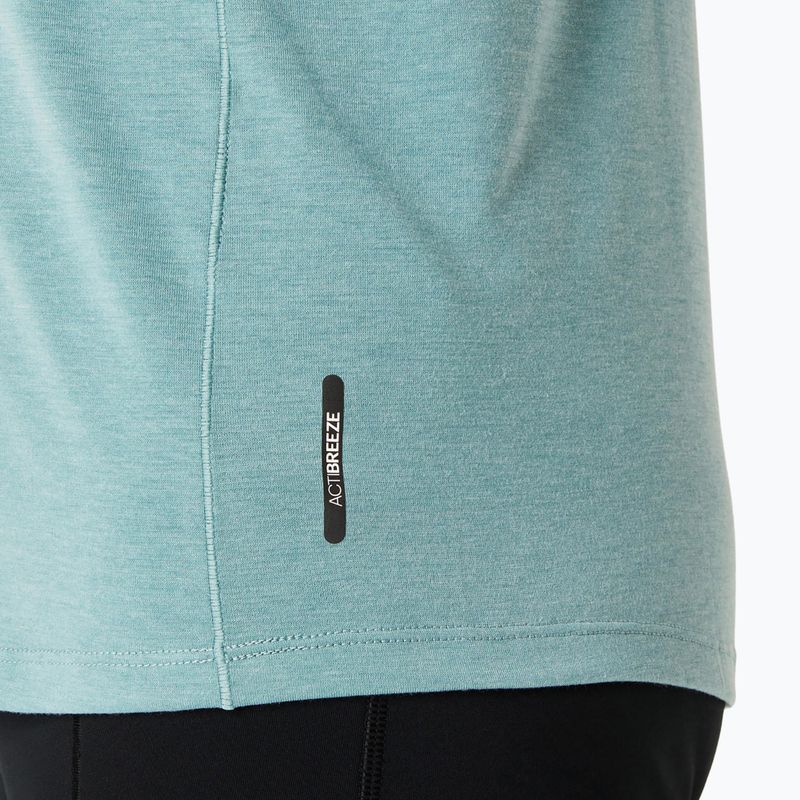 Női ASICS Metarun Winter LS Hoodie celadon színű futó melegítő pulóver 8