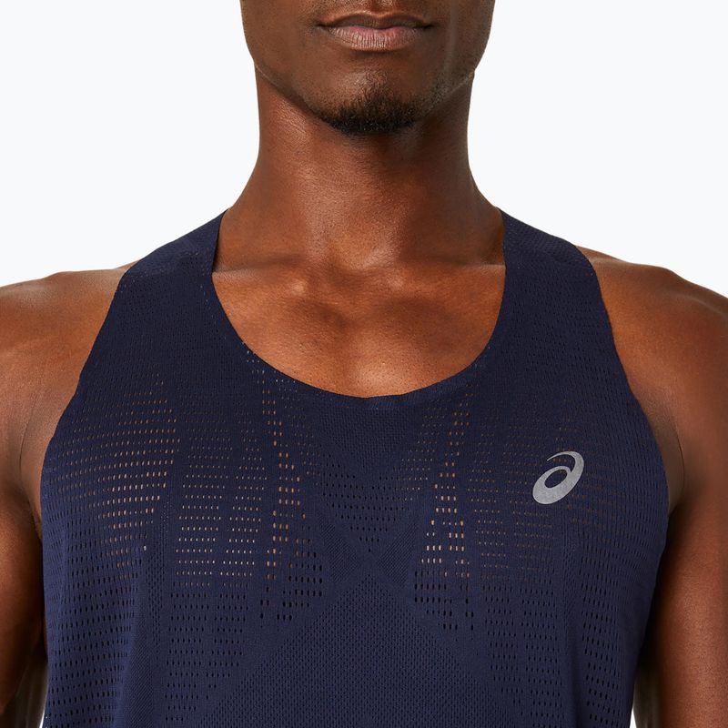 Férfi ASICS Metarun Singlet éjféli futó felső 4