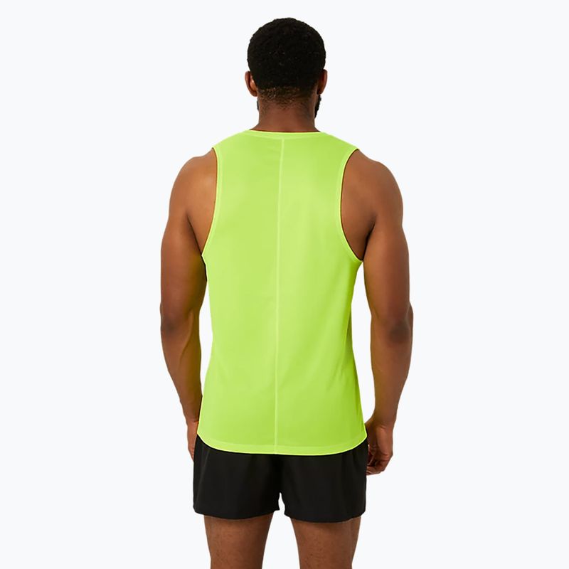 Férfi ASICS Core Singlet biztonsági sárga futó felső 3