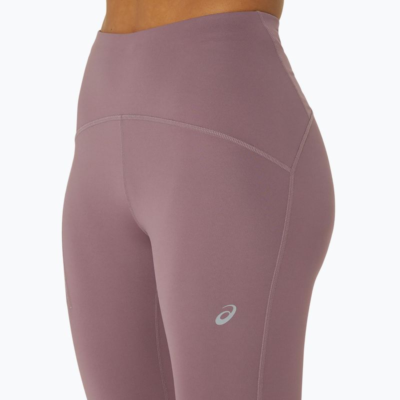 Női ASICS High Waist Capri poros lila futóleggings 4