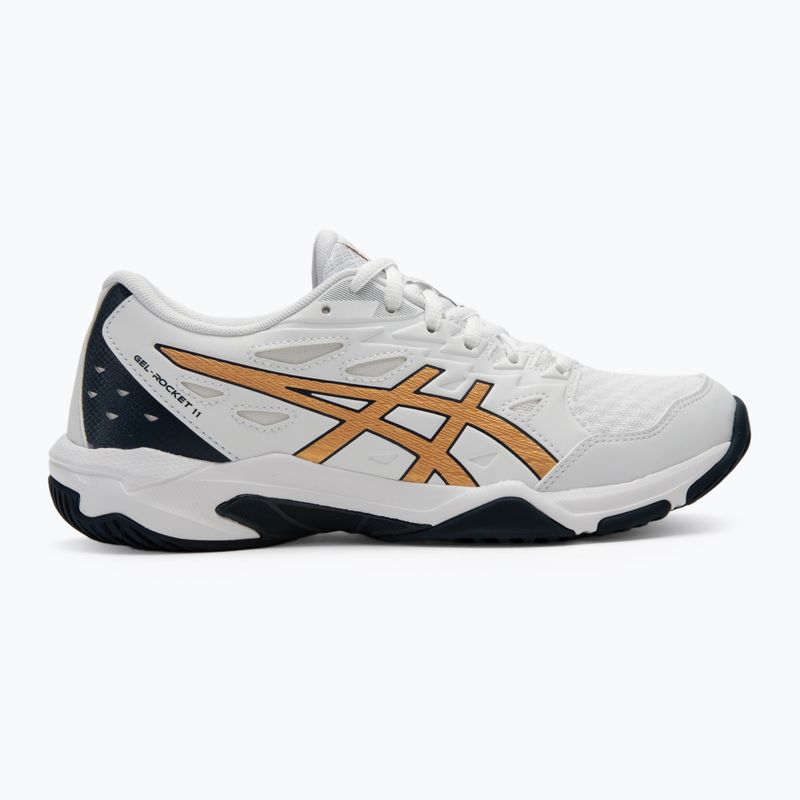 ASICS női cipő Gel-Rocket 11 fehér/tiszta arany 2