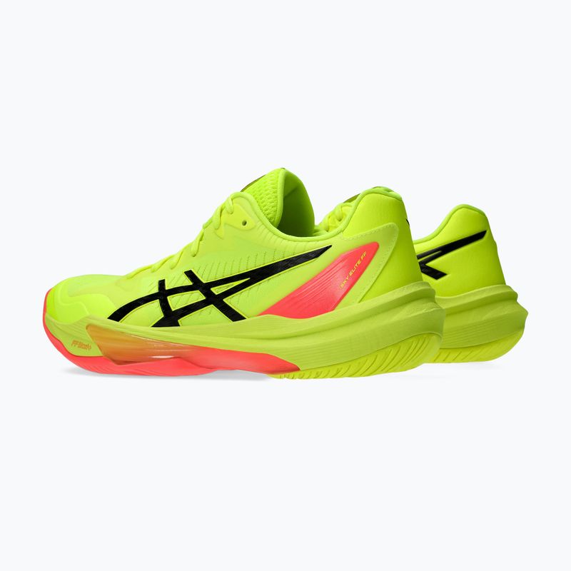 ASICS női Sky Elite FF 3 Paris biztonsági sárga/fekete cipő 12
