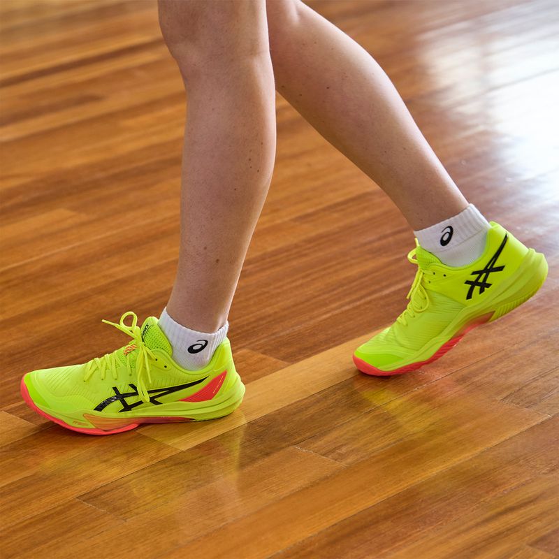 ASICS női Sky Elite FF 3 Paris biztonsági sárga/fekete cipő 18