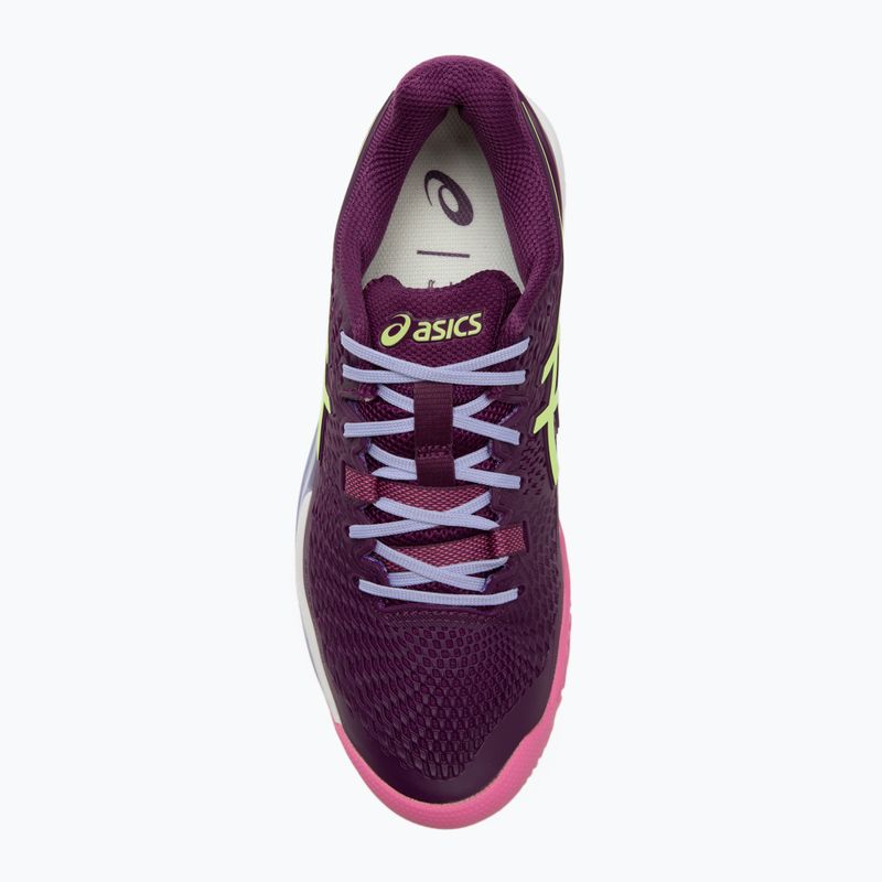 ASICS Gel-Resolution 9 női evezőcipő mély lila/lime zöld 5