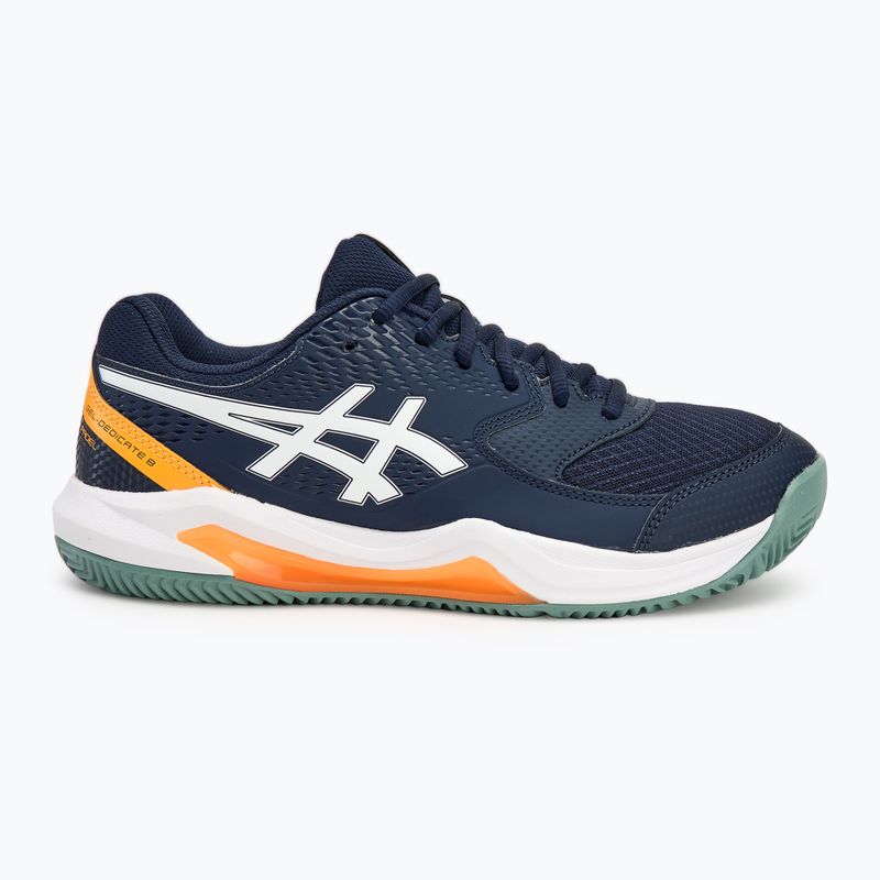 ASICS Gel-Dedicate 8 éjfél/fehér férfi evezős cipő 2