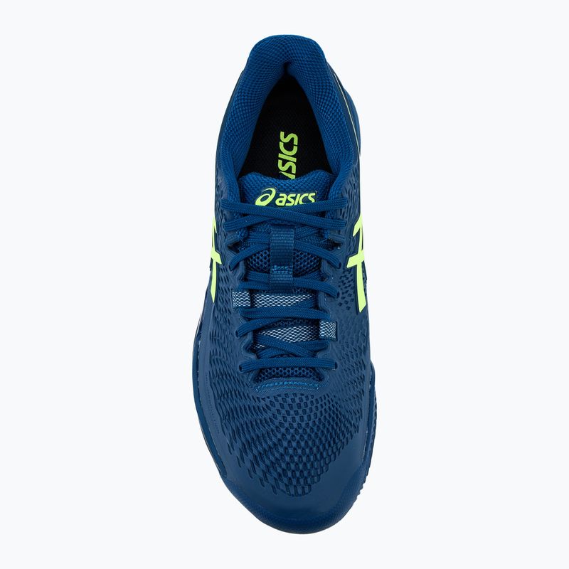 ASICS férfi teniszcipő Gel-Resolution 9 Clay mako kék/biztonsági sárga 5