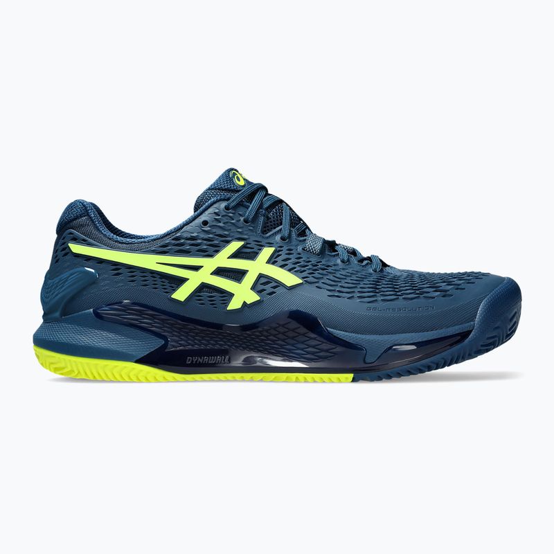 ASICS férfi teniszcipő Gel-Resolution 9 Clay mako kék/biztonsági sárga 8