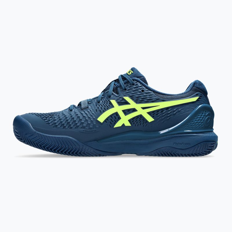 ASICS férfi teniszcipő Gel-Resolution 9 Clay mako kék/biztonsági sárga 9