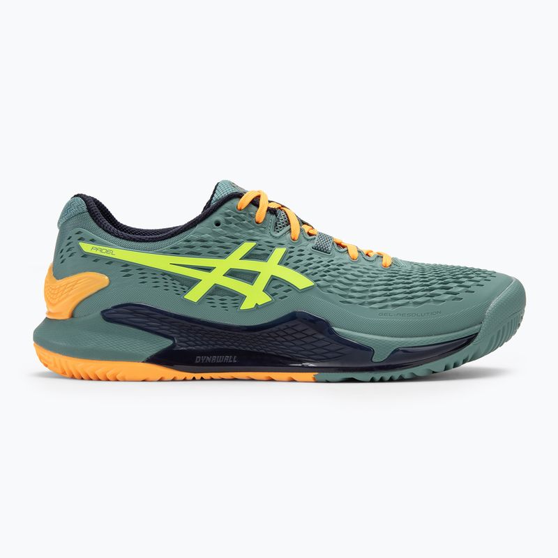 ASICS Gel-Resolution 9 férfi evezős cipő celadon/biztonsági sárga 2