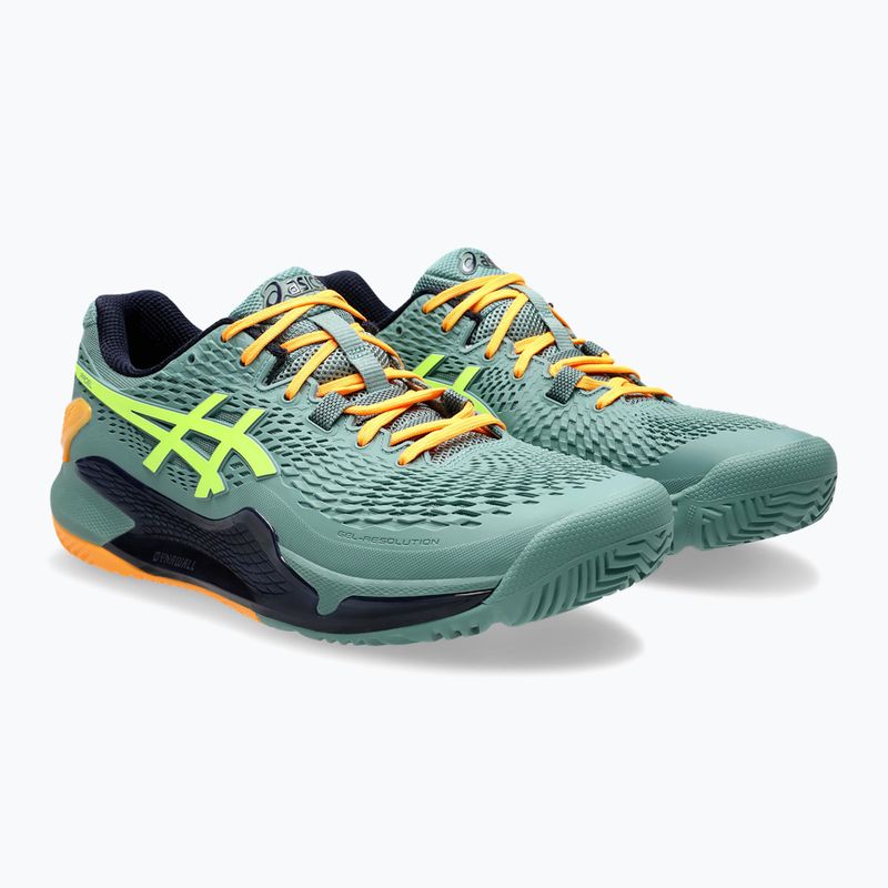 ASICS Gel-Resolution 9 férfi evezős cipő celadon/biztonsági sárga 10