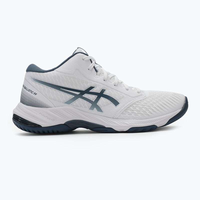 ASICS férfi Netburner Ballistic FF MT 3 fehér/vintage indigó cipők 2