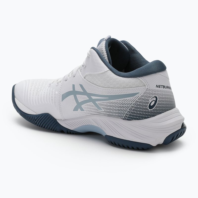 ASICS férfi Netburner Ballistic FF MT 3 fehér/vintage indigó cipők 3