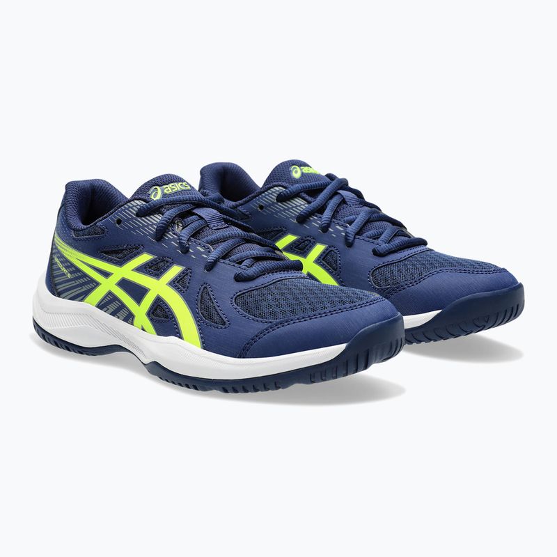 ASICS Upcourt 6 GS gyermek cipő kék expanse/biztonsági sárga 10