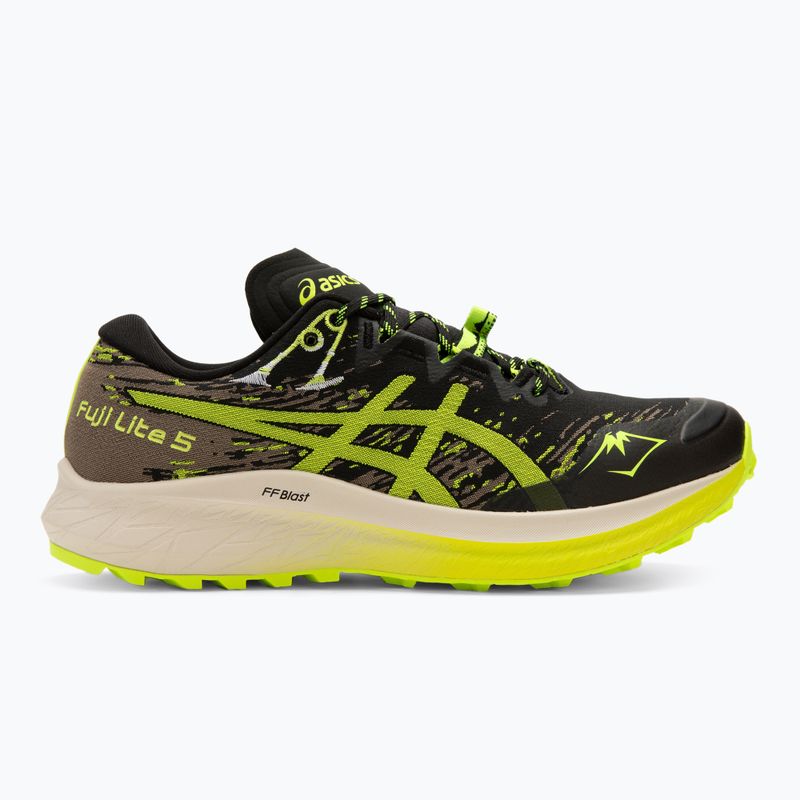 Férfi futócipő ASICS Fuji Lite 5 black/safety yellow 3