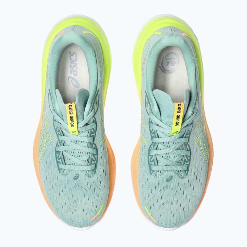 ASICS Gel-Cumulus 26 Paris női futócipő világos celadon/biztonsági sárga 8