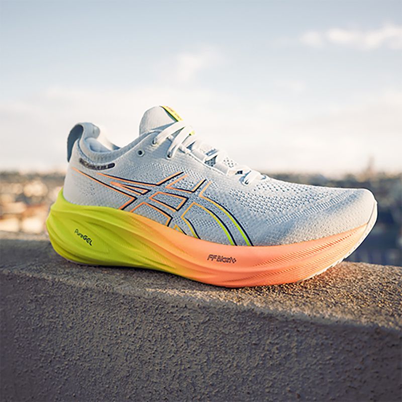 Női futócipő ASICS Gel-Nimbus 26 Paris cool grey/safety yellow 8