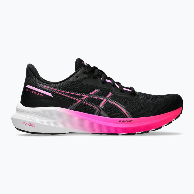 ASICS GT-1000 13 női futócipő fekete/rózsaszín glo 8