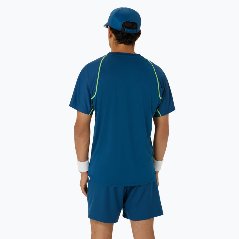 Férfi ASICS Match Actibreeze Top mako kék teniszpóló 3