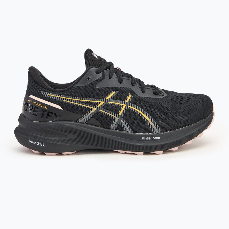 ASICS GT-1000 13 GTX női futócipő fekete/ stadion narancssárga 2
