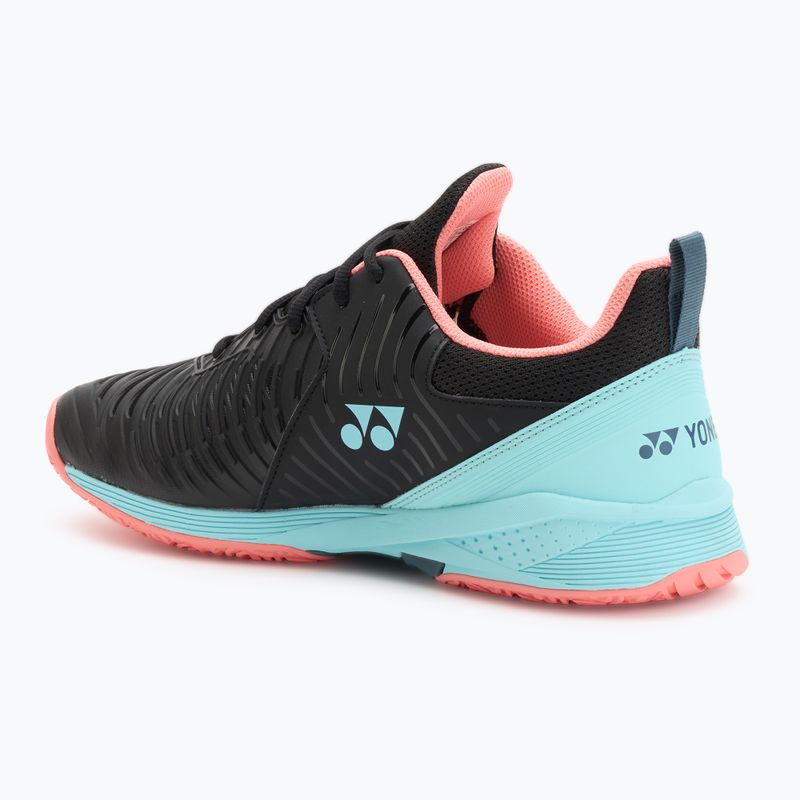 Férfi teniszcipő YONEX Sonicage 3 CL fekete/égszínkék 3