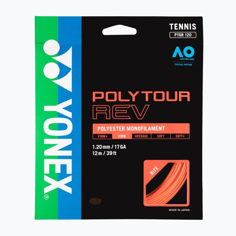 Tenisz húr YONEX Poly Tour Rev 120 szett 12 m újszerű 2