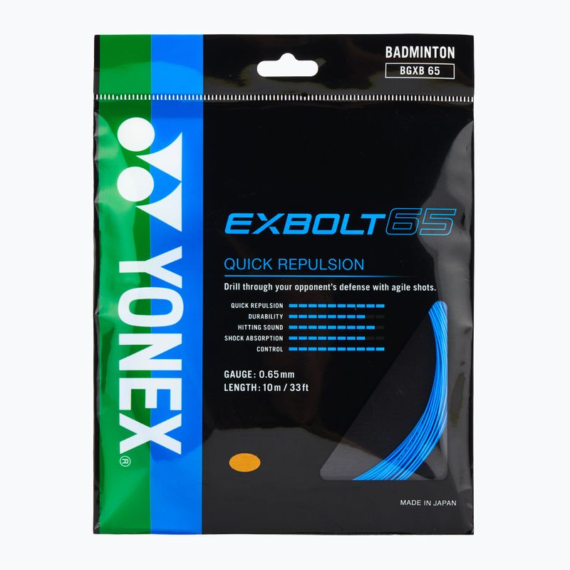 Tollaslabda húr YONEX Exbolt 65 készlet 10 m kék
