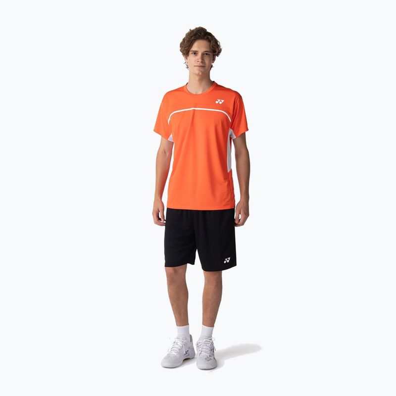 Férfi póló YONEX 10726 Practice Crew Neck cyber orange 2