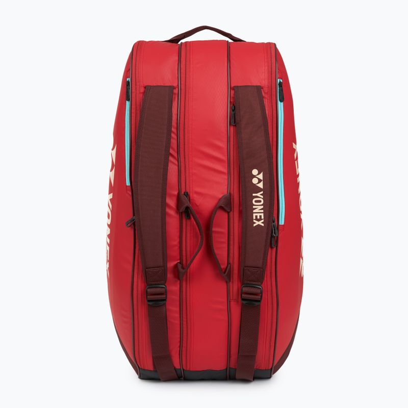 Tenisz táska YONEX 42529 Team Racquet Bag 9 pcs ruby red 6