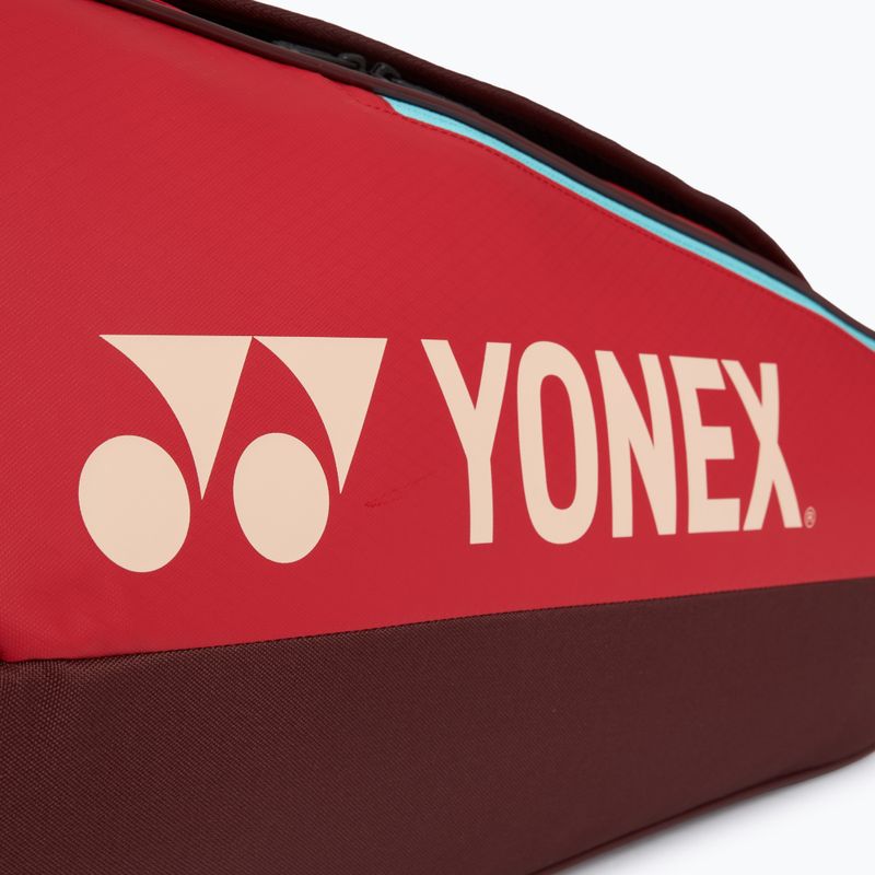 Tenisz táska YONEX 42529 Team Racquet Bag 9 pcs ruby red 7